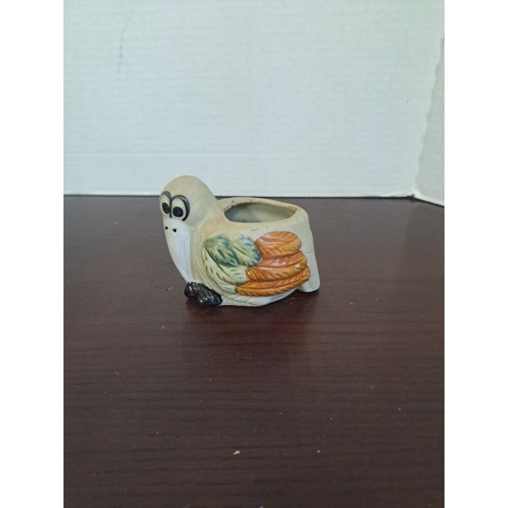Vintage Folk Art Pelican Pottery Ash Tray/Planter